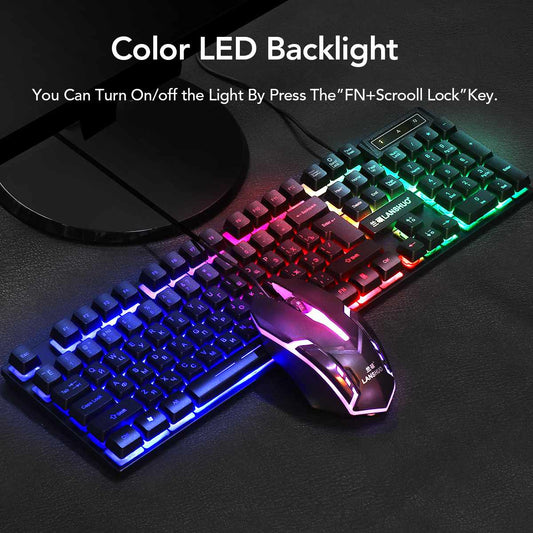 Gaming keyboard and mouse set